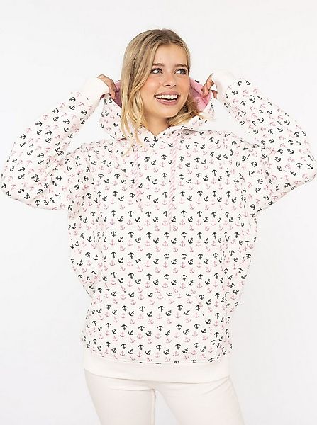 Zwillingsherz Hoodie "Anker AOP" allover Ankerprint, Kapuze mit Kordelzug, günstig online kaufen