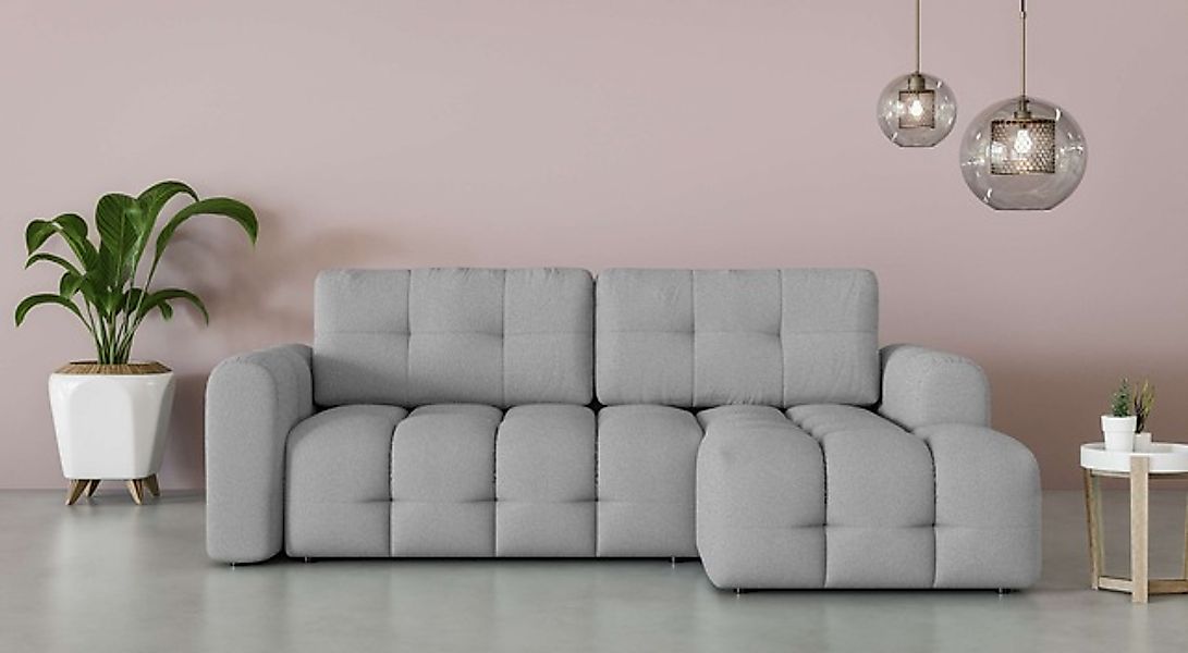 INOSIGN Ecksofa »Manilla, wahlweise mit Bettfunktion, B/T/H 265/170/91 cm«, günstig online kaufen