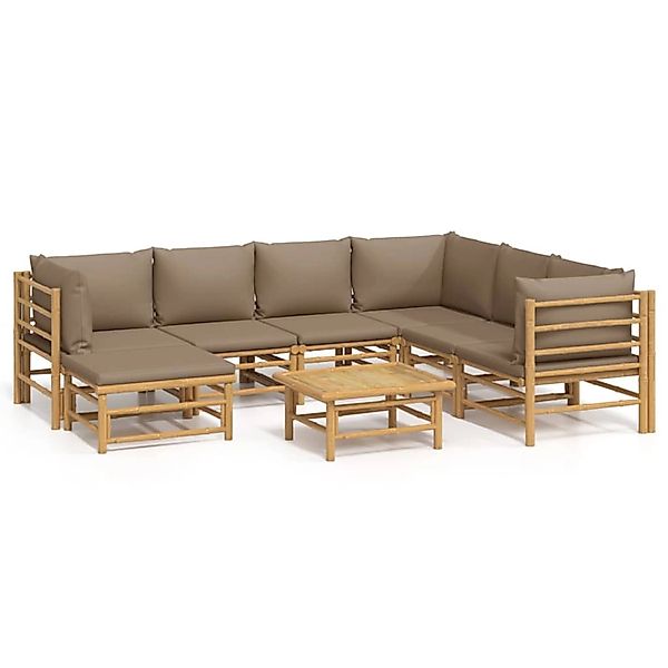 vidaXL Gartenlounge-Set 8-tlg. Garten-Lounge-Set mit Kissen günstig online kaufen