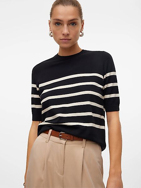 Vero Moda Kurzarmpullover leichter Feinstrickpullover VMSABA günstig online kaufen