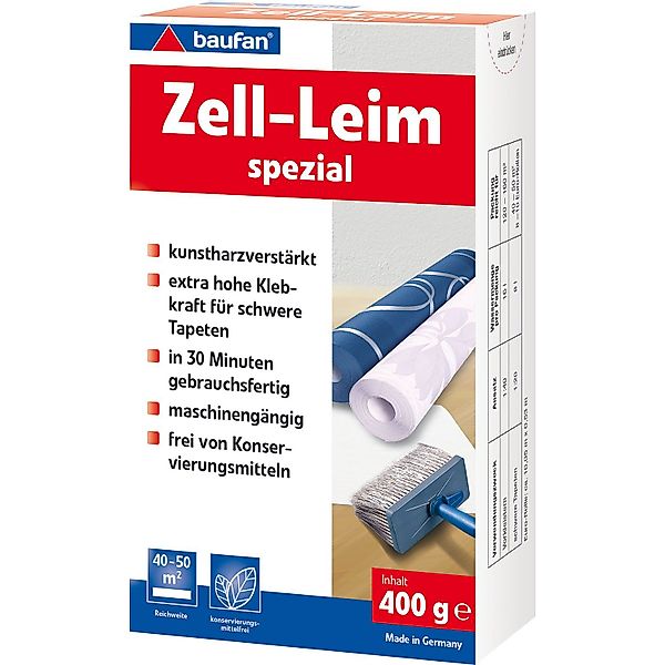 baufan® Kleister, Raufaserleim Tapeten Kleber Tapetenkleister günstig online kaufen