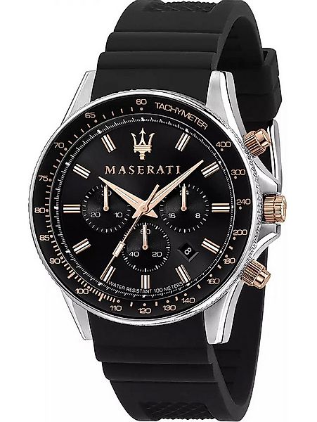 MASERATI Quarzuhr Maserati R8871640002 Sfida Chronograph Herrenuhr 44mm 10A günstig online kaufen
