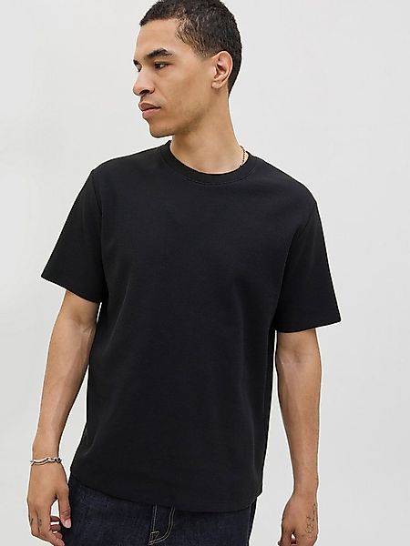 Jack & Jones Rundhalsshirt JJEAUSTIN TEE SS NOOS Materialmix, relaxed fit günstig online kaufen