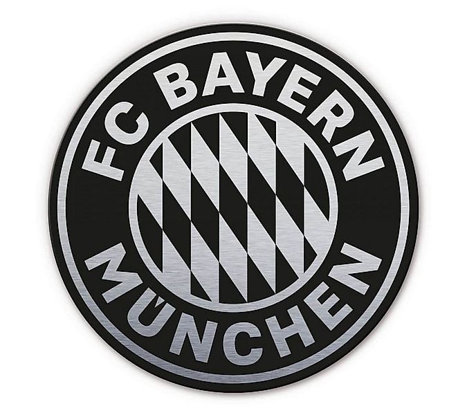 K&L Wall Art Alu-Dibond-Druck Metalloptik Poster FC Bayern München Logo Vin günstig online kaufen