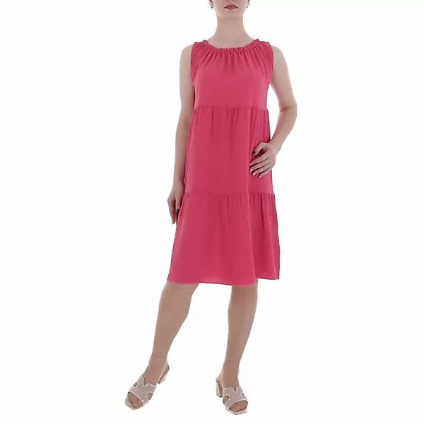 Ital-Design Sommerkleid Damen Freizeit Stufenkleid (86164332) Crinkle-Optik günstig online kaufen