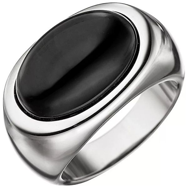 SIGO Damen Ring 925 Sterling Silber 1 Onyx schwarz Silberring Onyxring günstig online kaufen