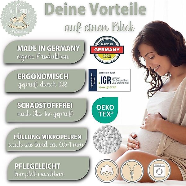 SEI Design Stillkissen Seitenschläferkissen Babynestchen Kuschelnest, günstig online kaufen