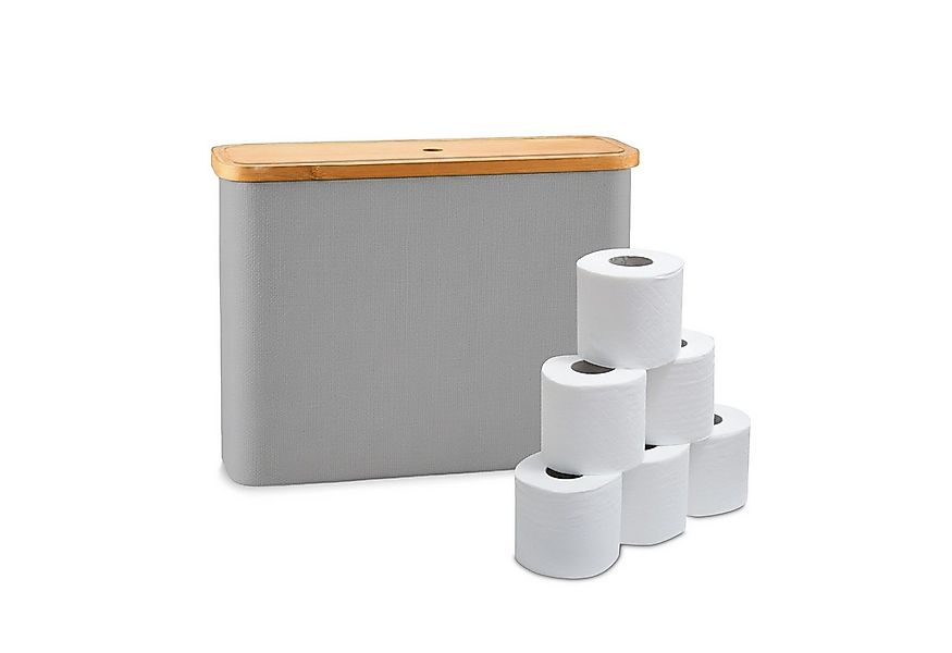 relaxdays Toiletten-Ersatzrollenhalter Toilettenpapier Aufbewahrung 12 Roll günstig online kaufen