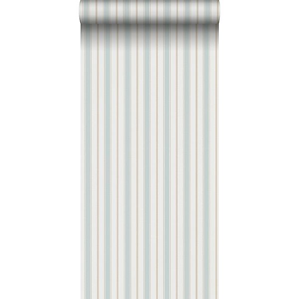 Sanders & Sanders Tapete Streifen Hellblau Und Beige 53 Cm X 1005 Cm 640702 günstig online kaufen