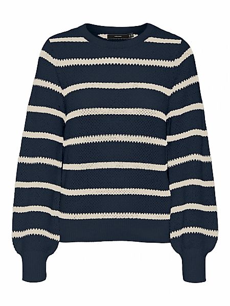 Vero Moda Strickpullover VMAMAZING (1-tlg) Lochmuster günstig online kaufen
