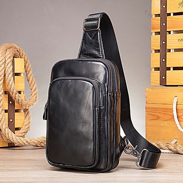 YUBRO-STUDIO Messenger Bag Herren Echtleder Umhängetasche günstig online kaufen