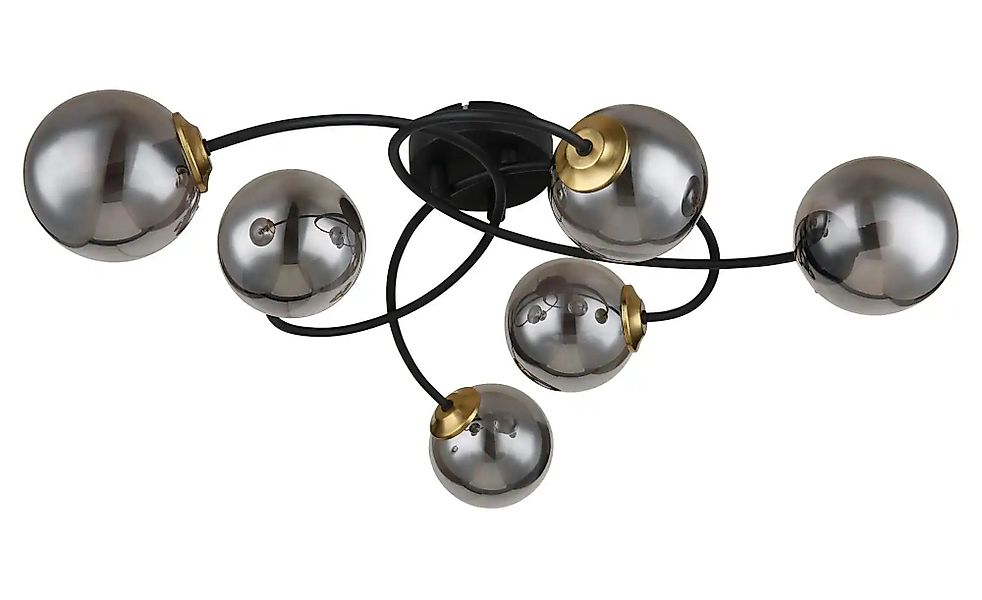 Globo Lighting Deckenleuchte  Jorge ¦ schwarz ¦ Maße (cm): B: 52 H: 17,5 T: günstig online kaufen