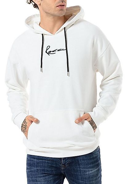 RedBridge Hoodie Herren Kapuzenpullover Ecru XXL Bestickung günstig online kaufen