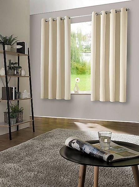 heimtexland Verdunkelungsvorhang Thermo Verdunkelungsgardinen Ösenschal Vor günstig online kaufen