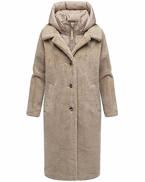 Navahoo Wintermantel "Teddyzauber 14" Plüschmantel aus Teddyfleece mit abne günstig online kaufen