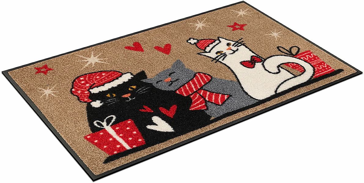 wash+dry by Kleen-Tex Fußmatte "Cuddle Time" rechteckig 7 mm Höhe günstig online kaufen