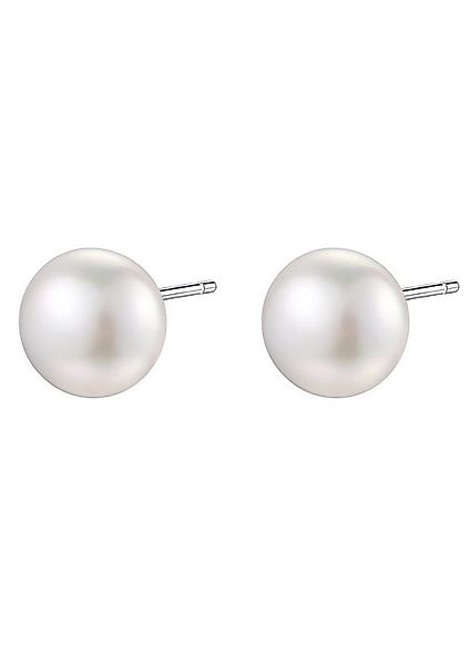 Hey Happiness Perlenohrringe Runde Süßwasserperle, Vergoldete 925 Silber Da günstig online kaufen