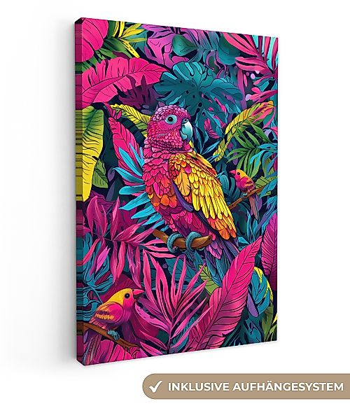 OneMillionCanvasses® Leinwandbild Papagei - Tropisch - günstig online kaufen