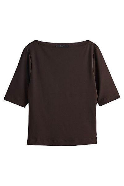 Next T-Shirt Shirt mit halblangen Ärmeln und U-Boot-Ausschnitt (1-tlg) günstig online kaufen