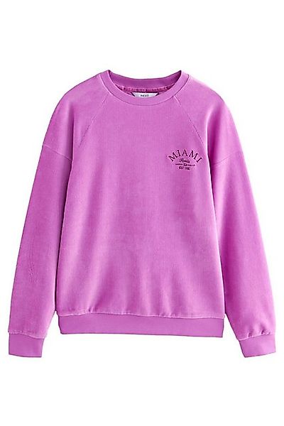 Next Sweater Weiches Grafik-Sweatshirt aus Micro-Cord (1-tlg) günstig online kaufen