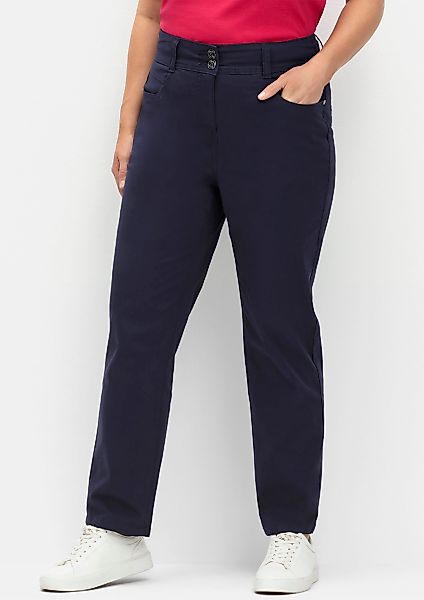 Sheego Jerseyhose Hose Innenbeinlänge ca. 77 günstig online kaufen