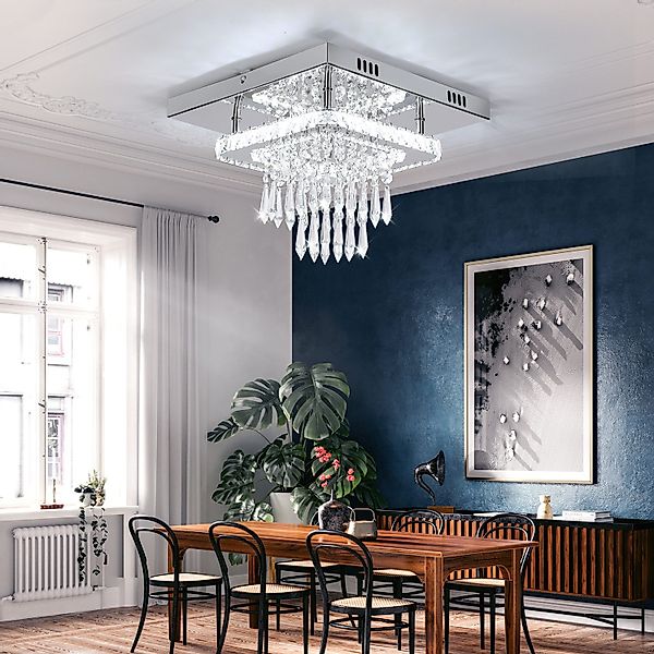 oyajia Deckenleuchte 24W Luxus Kristall LED günstig online kaufen