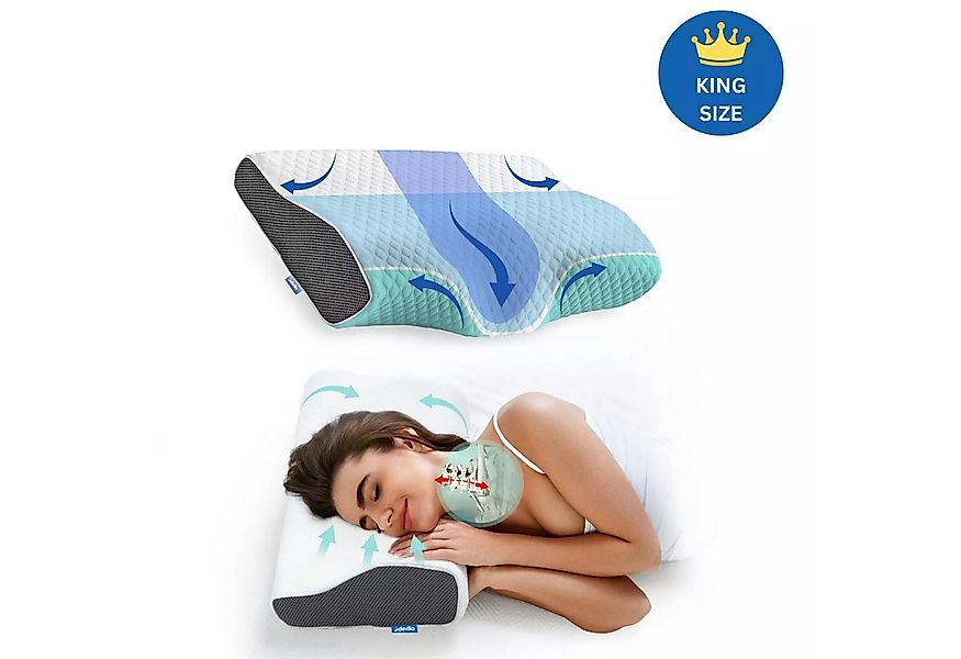 UE Stock Nackenkissen Derila XXL King Size Orthopädisches Nackenkissen Kopf günstig online kaufen