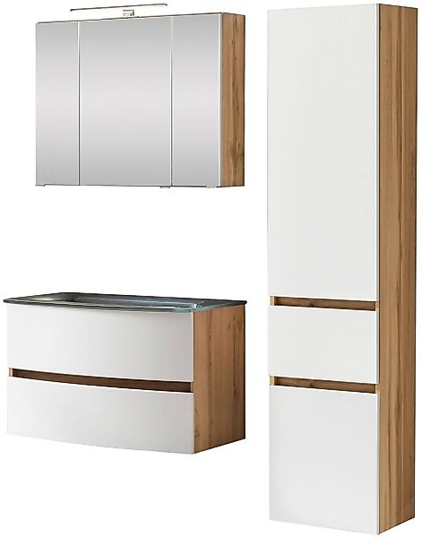 welltime Badezimmer-Set Kaunas, (Set, 3-St), bestehend günstig online kaufen