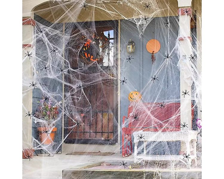 Montegoni Dekohänger Hängedekoration Spinnennetz Halloween Deko 200G mit 60 günstig online kaufen