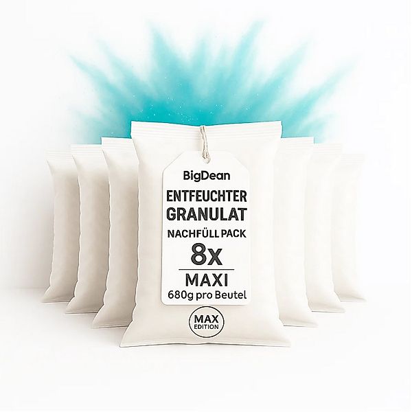 BigDean Granulat-Luftentfeuchter 8 Stück Luftentfeuchter Nachfüllpack Maxi günstig online kaufen