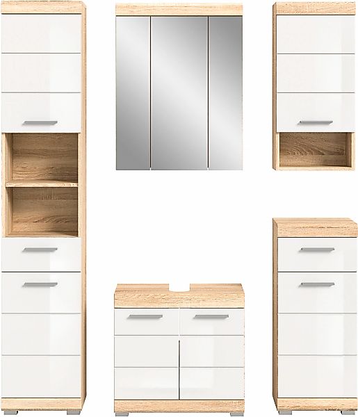 welltime Badmöbel-Set "Siena, 5 teilig, bestehend aus:" Set, TOPSELLER, 5 S günstig online kaufen