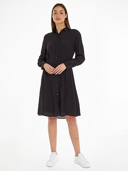 Tommy Hilfiger Blusenkleid FLUID VISCOSE CREPE günstig online kaufen