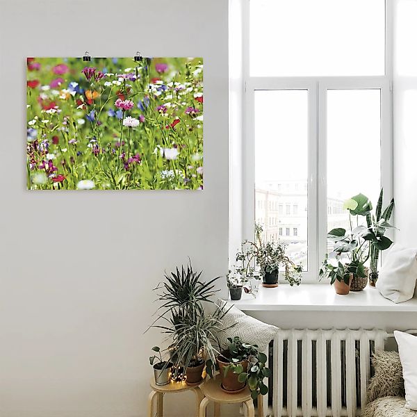 Artland Wandbild "Blumenwiese I", Blumenwiese, (1 St.), als Leinwandbild, P günstig online kaufen