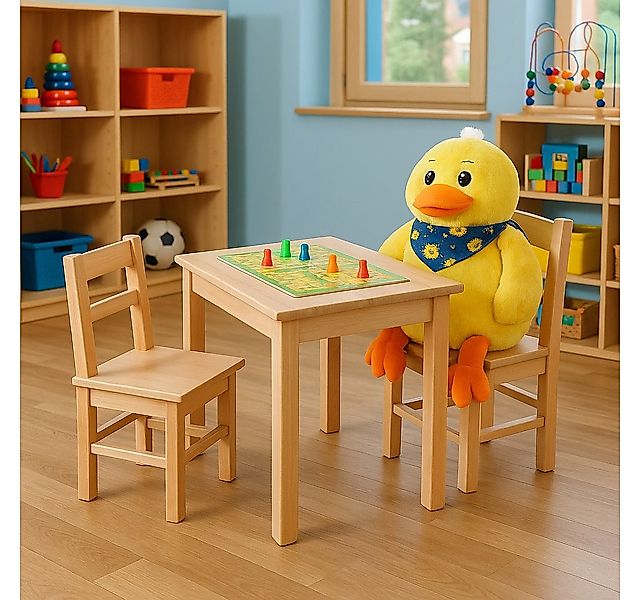 bv-vertrieb Kindertisch Kindertisch Kernbuche Kindergartentisch Kindersitzg günstig online kaufen