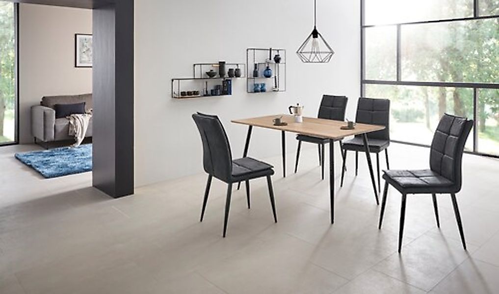Leonique Essgruppe »Dino + Lima« 5 Stk. tlg. Set, 5-tlg, Tisch in Eiche Opt günstig online kaufen