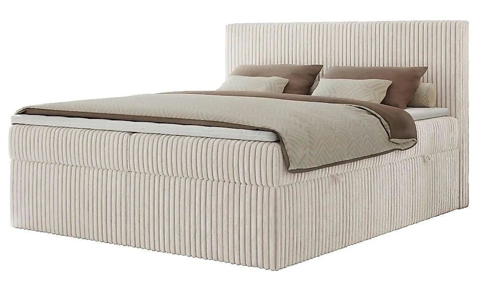 Boxbett mit Bettkasten Tiliano ¦ beige ¦ Maße (cm): B: 164 H: 119 Betten > günstig online kaufen