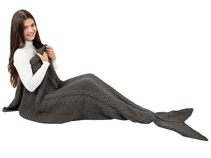 Wohndecke, ZOLLNER, 60 x 180 cm, 100% Polyacryl, im Meerjungfrauen Stil günstig online kaufen