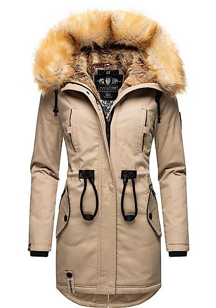 Navahoo Wintermantel "Bombii", stylischer Damen Winterparka mit Kunstfell-K günstig online kaufen