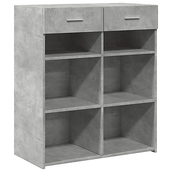 vidaXL Sideboard Sideboard Betongrau 80x42,5x93 cm günstig online kaufen
