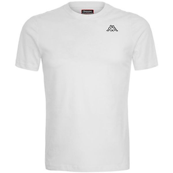 Kappa T-Shirt Weißes Kurzarm Herren T-Shirt, Slim Fit, mit günstig online kaufen