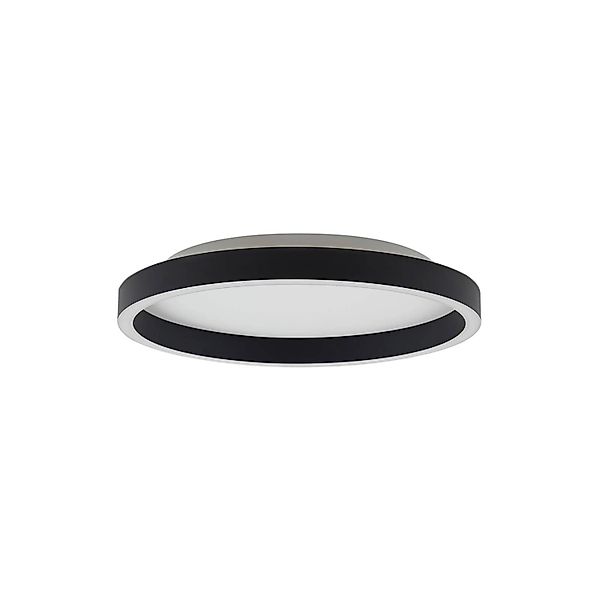 Lucande LED Deckenleuchte Rotundo 10030783 Dimmbar Modern in Schwarz 1-flam günstig online kaufen