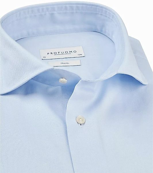 Profuomo Travel Hemd Blau - Größe 40 günstig online kaufen