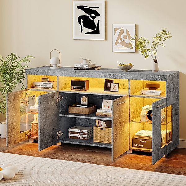 OKWISH Sideboard Seitenschrank (Beistelltisch Kommode, Anrichte, günstig online kaufen