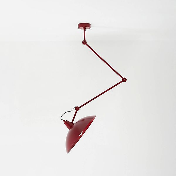 Hängeleuchte Melos, rot, Ø 36 cm, Metall günstig online kaufen