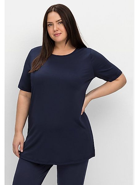 Sheego Longshirt Große Größen mit atmungsaktiver, günstig online kaufen