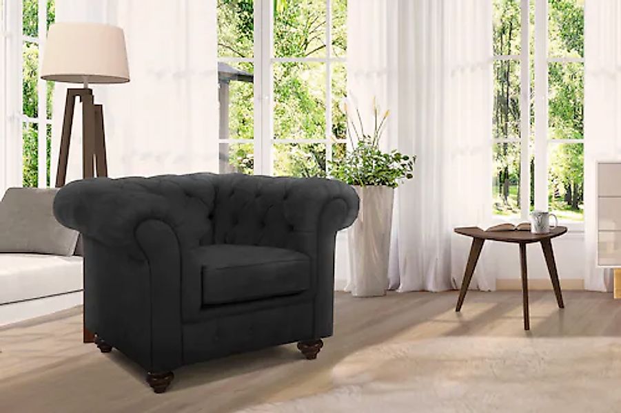 Home affaire Sessel Duc Chesterfield, hochwertige günstig online kaufen