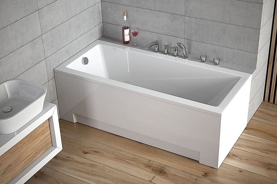 KOLMAN Badewanne Rechteck Modern 170x70, Ablaufgarnitur & Füße GRATIS günstig online kaufen