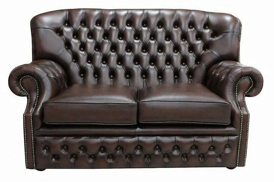 JVmoebel 2-Sitzer 2 Sitzer Couch Polster Ohrensofa Chesterfield Leder Couch günstig online kaufen