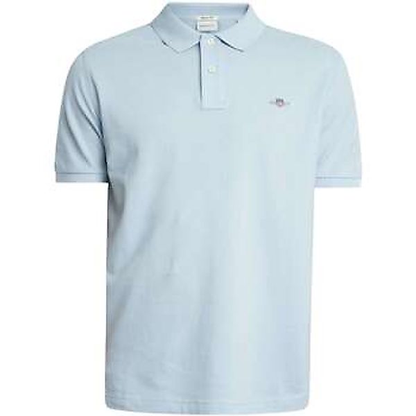 Gant Shield Piqué Poloshirt Fresh Blue - Größe L günstig online kaufen