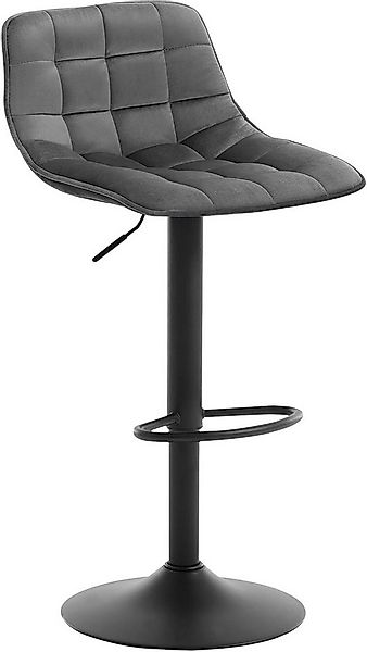Woltu Barhocker (1 St), höhenverstellbar & 360° drehbar, Samt und Metall günstig online kaufen